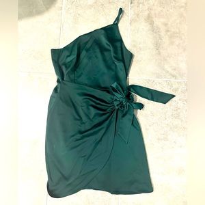 Gianni Bini one shoulder wrap dress